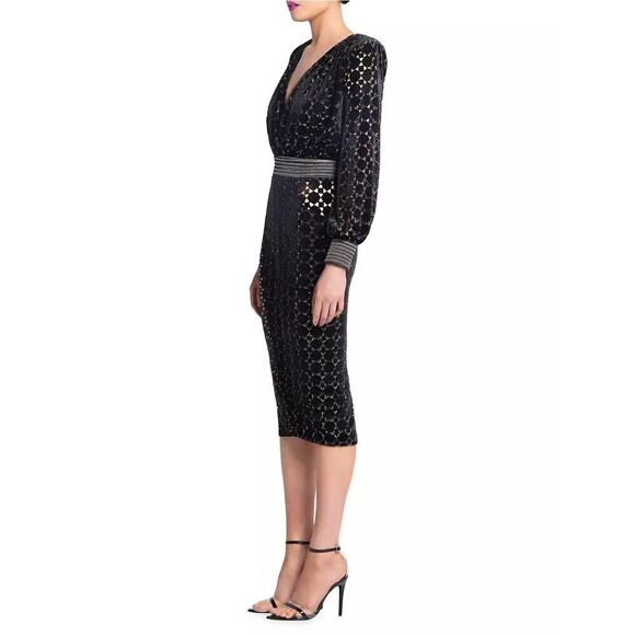 Zhivago Level Midi Dress in Black US6 - Picture 5 of 11